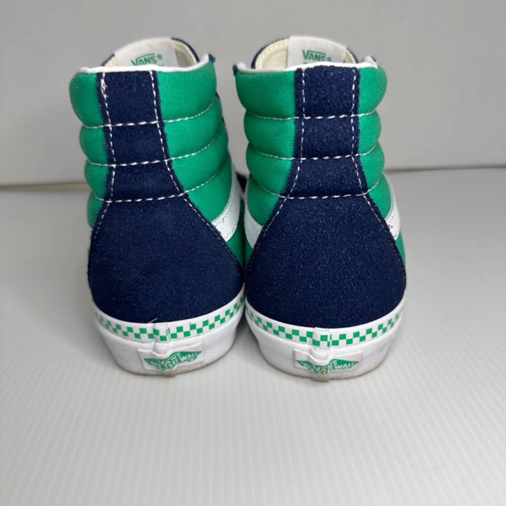 VANS Skateboard Shoes Sneakers Sk 8 Hi Top Off The Wall Mens 7.5 checkered laces - Picture 5 of 12